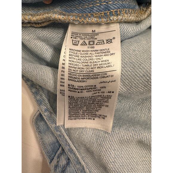 Old Navy Women's Denim Shortalls Size M Light Wash Overall 100% Cotton - Picture 6 of 6